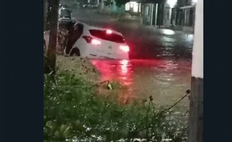 Vídeo: ruas de Tracuateua ficam alagadas após forte chuva